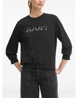 Joop! Crystal-Embellished Sweatshirt - Black
