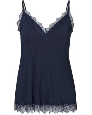 Rosemunde Billie Lace-Trim Top - Blue