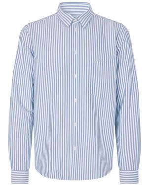 Samsøe & Samsøe Saryan Cotton Shirt - Blue