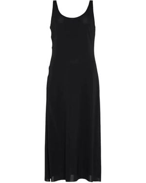 Eres Vestido Ellipse Con Aberturas Laterales - Negro