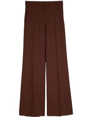 Paul Smith Pressed-Crease Wool Trousers - Brown