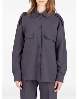 Societe Anonyme カーゴポケット シャツ - グレー
