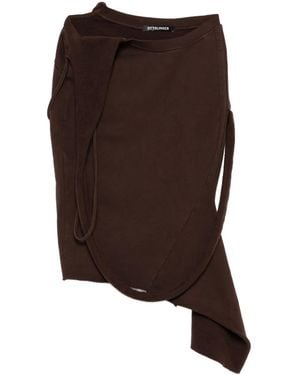 OTTOLINGER Organic Cotton Asymmetric Skirt - Brown