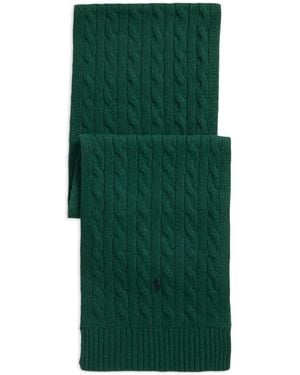 Polo Ralph Lauren Cable-Knit Scarf - Green