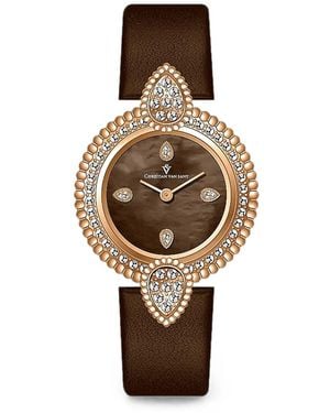 Christian Van Sant Valor Crystal-Embellished 24Mm Watch - White