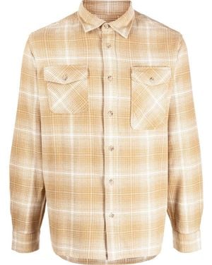 Woolrich Check-Pattern Button-Up Shirt - Natural