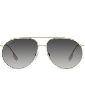 Burberry Alice パイロットフレーム サングラス - グレー