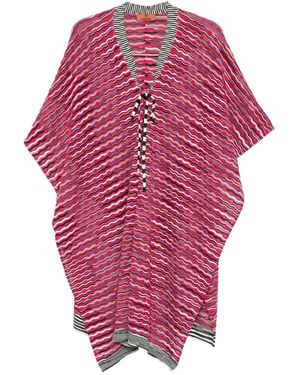 Missoni Striped-Tie Ponch - Pink