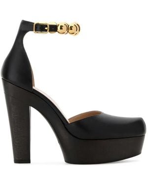 Chloé Leather Lola Court Shoes - Black