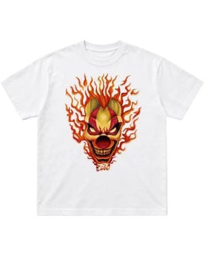 corteiz Clown Graphic-Print T-Shirt - White