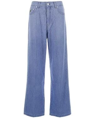 Lois Embellished Denim Jeans - Blue