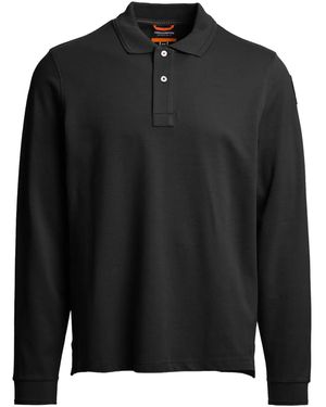 Parajumpers Long-Sleeve Polo Shirt - Black