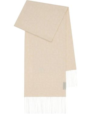 Burberry B Charm Cashmere Scarf - Natural