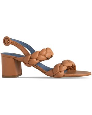 Blue Bird Shoes Sandali Con Cinturini Intrecciati - Marrone