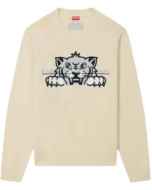 KENZO Happy Tiger Jumper - White