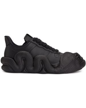 Giuseppe Zanotti Cobras 3D-Detail Low-Top Trainers - Black