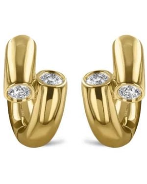 Pragnell 18Kt Eclipse Gelbgoldohrringe - Mettallic