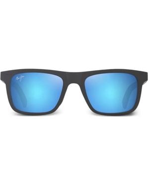 Maui Jim Moaka Rectangle-Frame Sunglasses - Blue