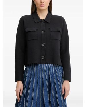 Pedro Del Hierro Madrid Pocket Button Knitwear - Black