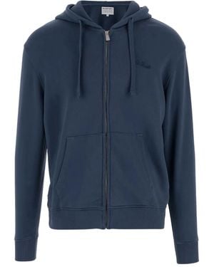 Mc2 Saint Barth Cotton Zip-Up Hoodie - Blue
