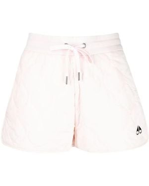 Moose Knuckles Quilted Recycled Nylon Shorts - White