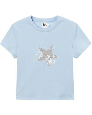 B+ AB T-Shirt À Imprimé Graphique - Blue