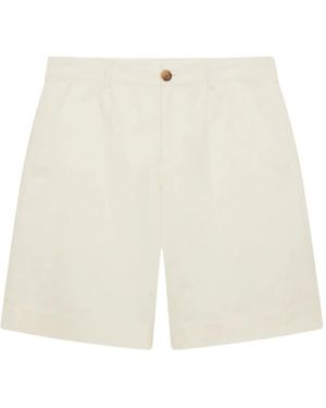 CHE Pleated Cotton Shorts - White