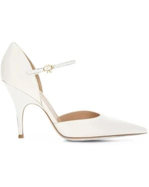 Gianvito Rossi Sofia D'Orsay Pumps - White
