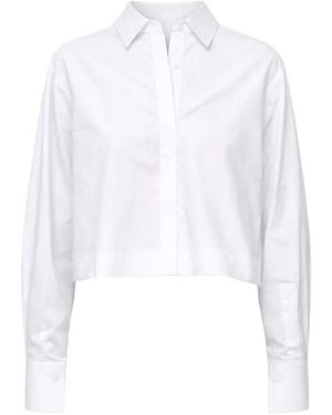 Jonathan Simkhai Kacey Katoenen Blouse Met Kant - Wit
