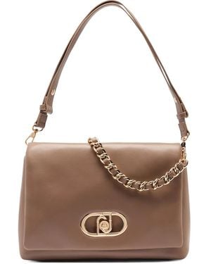 Liu Jo Lapuffy Large Braided Chain Cross Body Bag - Brown