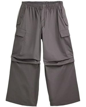 Y-3 Ut Twill Cotton Cargo Pants - Grey