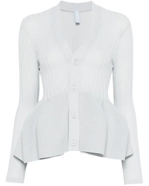 CFCL Pottery Glitter V-Neck Cardigan - White