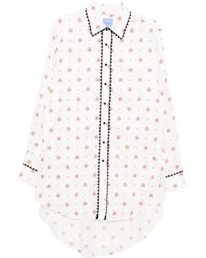 Macgraw Sibling Shirt Dress - White