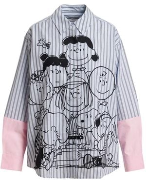 Essentiel Antwerp Peanuts Striped Shirt - Gray