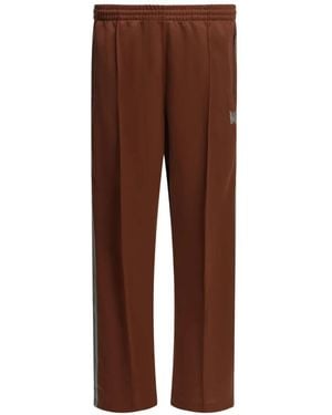 Needles Pantalones De Chándal Con Rayas Laterales - Marrón