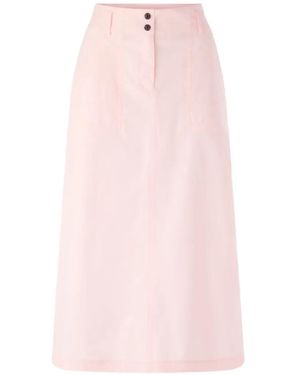 Marc Cain Belt-Loop Midi Skirt - Pink