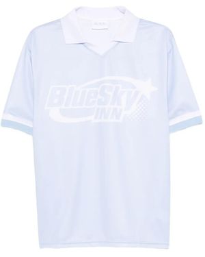 BLUE SKY INN T-Shirt De Football À Logo Imprimé - Blanc