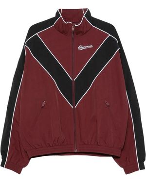Willy Chavarria Bad Boy Chevron-Panelled Logo-Embroidered Jacket