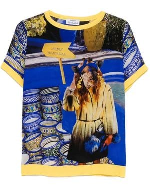 The Artistylist Graphic-Print T-Shirt - Blue