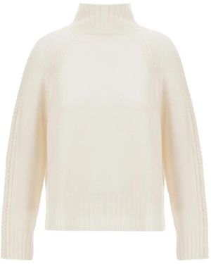 Herno Cable-Knit High-Neck Jumper - White