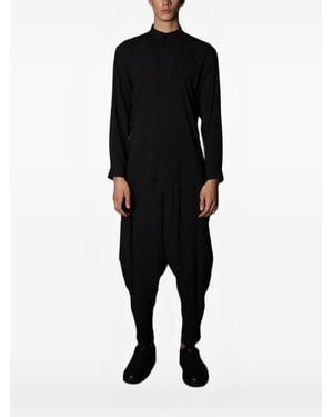 Tessitura Ancient Masks Long-Sleeve T-Shirt - Black