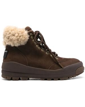 Polo Ralph Lauren Shearling-Trim Hiking Boots - Brown