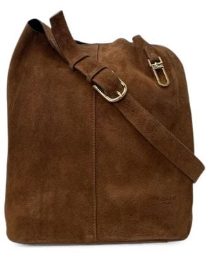 Avenue Noelia Suede Backpack - Brown