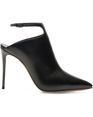 Casadei Julia Flavour Leather Mules - Black