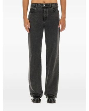 McQueen Straight-Fit Jeans - Black