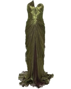 IRIS SERBAN Leave Maxikleid - Grün