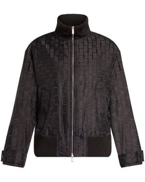 Ferragamo Monogram Lightweight Jacket - Black