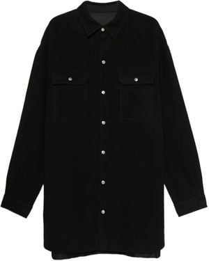Rick Owens Long-Sleeves Coat - Black