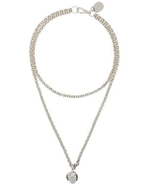 Simone Rocha Schakelhalsketting Met Hanger - Wit