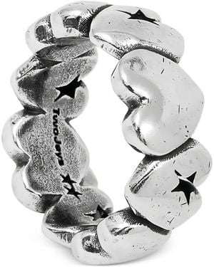 Twojeys Heart Star Ring - Grey